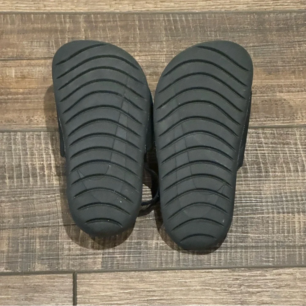 Nike Kids Kawa Slide Sandal Shoes Toddler Black Gold Size 9C